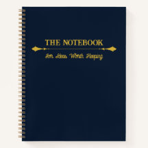 Het Notitieboek | Minimalistische Navy Blauwe Goud