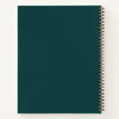Het Notitieboek | Minimalistische Smaragdgroene Go (Achterkant)