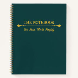 Het Notitieboek | Minimalistische Smaragdgroene Go