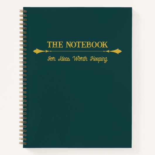 Het Notitieboek | Minimalistische Smaragdgroene Go (Voorkant)