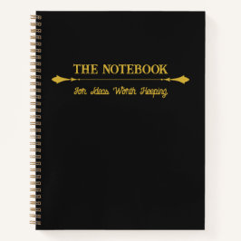 Het Notitieboek | Minimalistische Zwarte Goud Jour