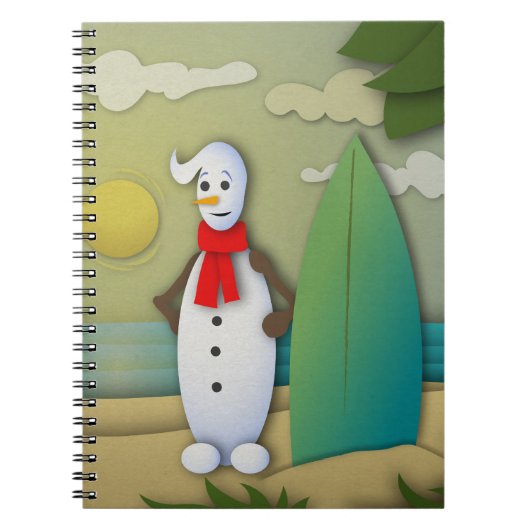 Het Notitieboek Summertime Snowman (Voorkant)