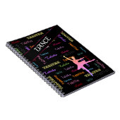 Het Notitieboek van Dance met Persoonlijke Naam ov (Rechterzijde)