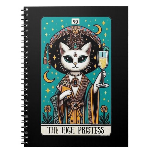 Het Notitieboek van de Hogepriesteres Cat Tarot (Voorkant)