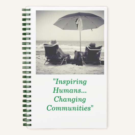 "Het Notitieboek van de mens inspireren" (Voorkant)