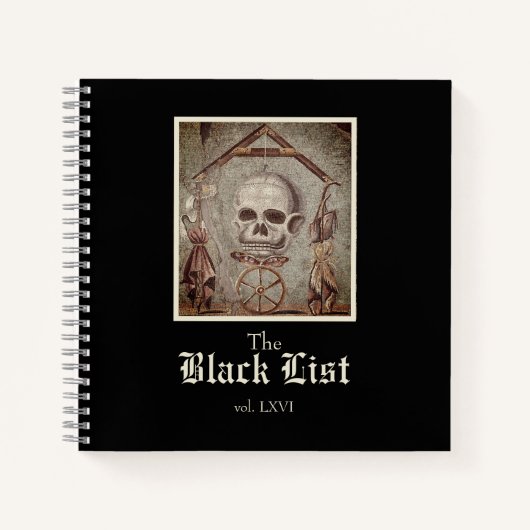 Het notitieboek van de zwarte lijst (Voorkant)