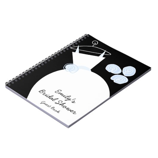 Het notitieboek van het bruiloft Gown Blue 'Vrijge (Linkerzijde)