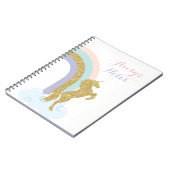 Het notitieboekje van de eenhoorn, notitieboek (Linkerzijde)