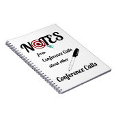 Het Notitieboekje van de Vraag van de conferentie Notitieboek (Rechterzijde)