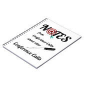 Het Notitieboekje van de Vraag van de conferentie Notitieboek (Linkerzijde)