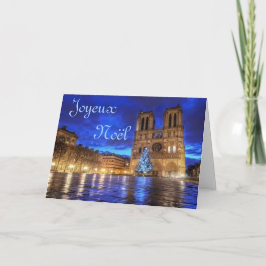 Het Notre-Dame de Paris van Cathédrale Feestdagen Kaart (Voorkant)