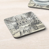 Het Nubian Court in het Crystal Palace in Sydenham Bier Onderzetter (Linkerzijde)