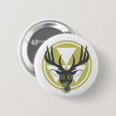 Het nucleaire effect ronde button 5,7 cm (Voorkant /achterkant)