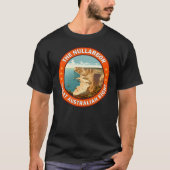 Het Nullarbor Great Australian Bight Retro Emblem T-shirt (Voorkant)
