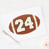 Het nummer 24 Football Sticker (Envelop)