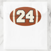 Het nummer 24 Football Sticker (Tas)