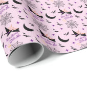 Het nummer "Run Away With Me" van Halloween Witch  Cadeaupapier (Rol Hoek)