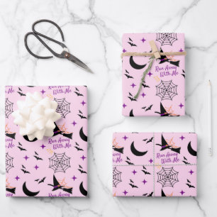 Het nummer "Run Away With Me" van Halloween Witch  Inpakpapier Vel