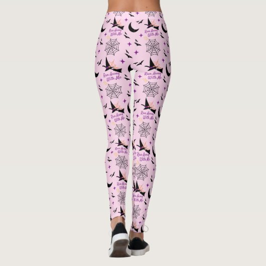 Het nummer "Run Away With Me" van Halloween Witch  Leggings (Achterkant)