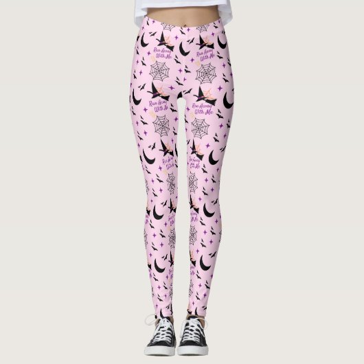 Het nummer "Run Away With Me" van Halloween Witch  Leggings (Voorkant)