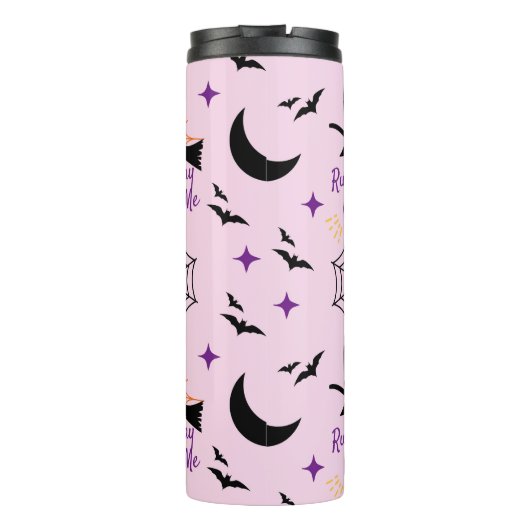 Het nummer "Run Away With Me" van Halloween Witch  Thermosbeker (Achterkant)