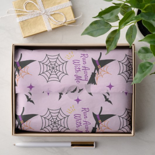 Het nummer "Run Away With Me" van Halloween Witch  Tissuepapier (Geschenk)