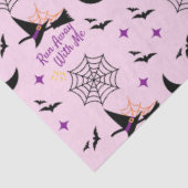 Het nummer "Run Away With Me" van Halloween Witch  Tissuepapier (Detail)