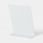 Het nummer van de Sawyer 8 Gold- en White-tabel Reclamebord Met Voetstuk (Achterkant)