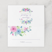 Het nummer van de zwevende Waterverf van Floral We Plaatskaartje (Buitenkant ongevouwen)