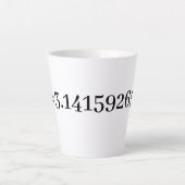 Het nummer van Pi Wiskunde & Science Lover Latte Mok (Voorkant)