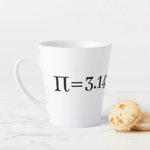 Het nummer van Pi Wiskunde & Science Lover Latte Mok