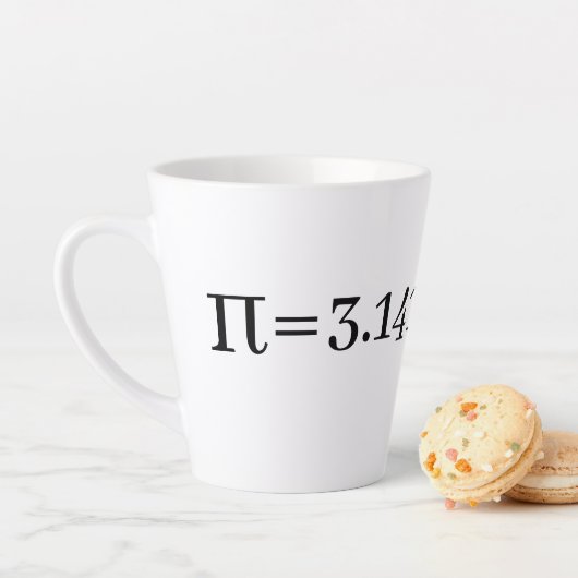 Het nummer van Pi Wiskunde & Science Lover Latte Mok (In situ)