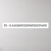 Het nummer van Pi Wiskunde & Science Lover Poster (Voorkant)