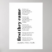 Het nummer werd geschreven door Martin Niemöller Poster (Voorkant)