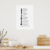 Het nummer werd geschreven door Martin Niemöller Poster (Keuken)