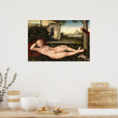 Het Nymph - Lucas Cranach - Duitse Poster voor fij (Keuken)