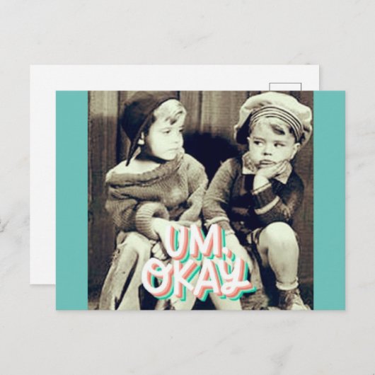 Het O.U.R. Gang Collectie Briefkaart nr. 1 (Voorkant / Achterkant)