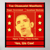 Het Obamunistische Poster Manifesto (Voorkant)