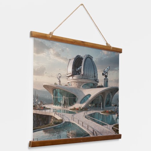 Het Observatorium Hangend Wandkleed (Gebogen)