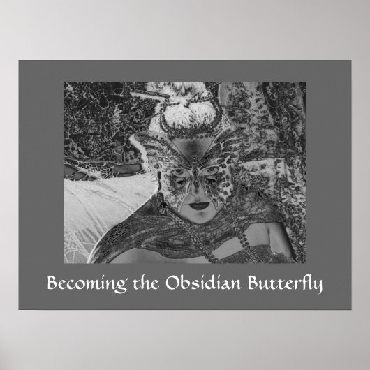 Het Obsidiaanse Butterfly-Poster afdrukken Poster (Voorkant)