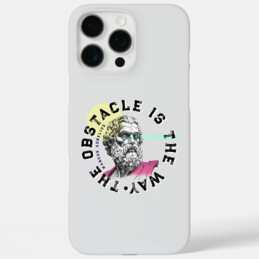 Het obstakel is de weg – Marcus Aurelius Case-Mate iPhone Case (Achterkant)