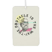 Het obstakel is de weg – Marcus Aurelius Luchtverfrisser (Voorkant)