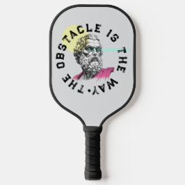 Het obstakel is de weg – Marcus Aurelius Pickleball Paddle