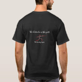 Het obstakel is de weg. t-shirt (Achterkant)