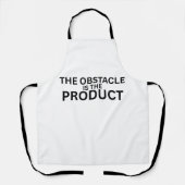 Het Obstakel Is Het Product Minimalistisch Werk Sc Schort (Voorkant)