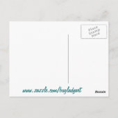 HET OCEAAN BLAUW briefkaart (Achterkant)
