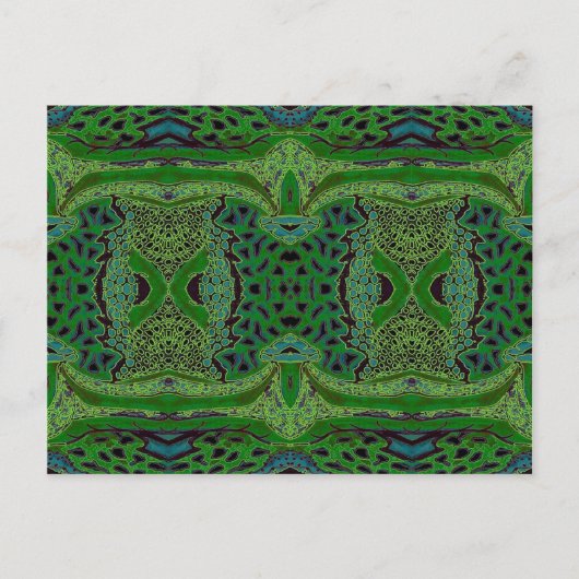 HET OCEAAN BLAUW briefkaart (Voorkant)