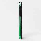Het Oceaan Gestreepte Patroon van het aquamarijn Case-Mate iPhone Case (Achterkant/links)