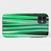 Het Oceaan Gestreepte Patroon van het aquamarijn Case-Mate iPhone Case (Achterkant (horizontaal))