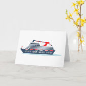 Het oceaan Schip van de Cruise Kaart (Gele Bloem)